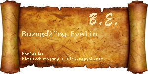 Buzogány Evelin névjegykártya